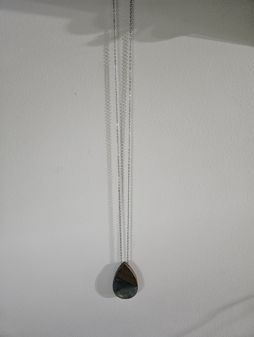 Maurices Silver Teardrop Pendant Necklace
